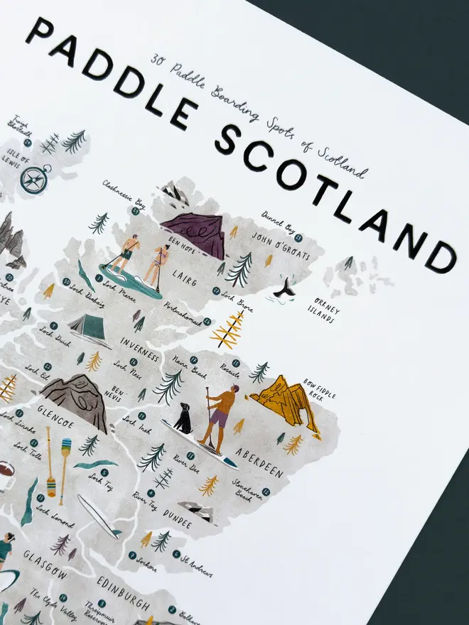 paddle scotland map checklist