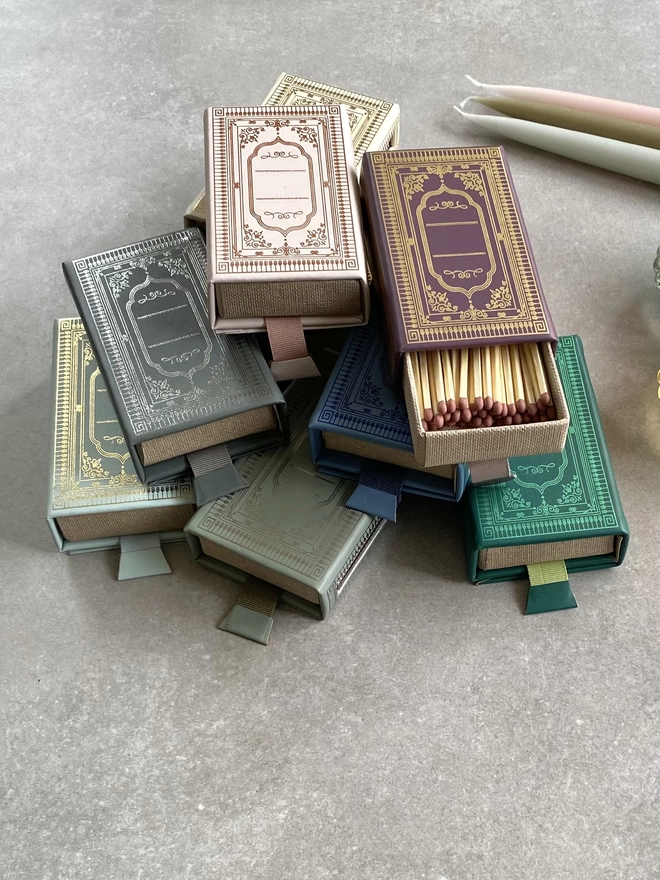 multi coloured matchboxes by undercover