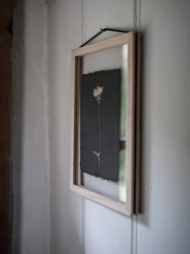 pressed wildflower framed art