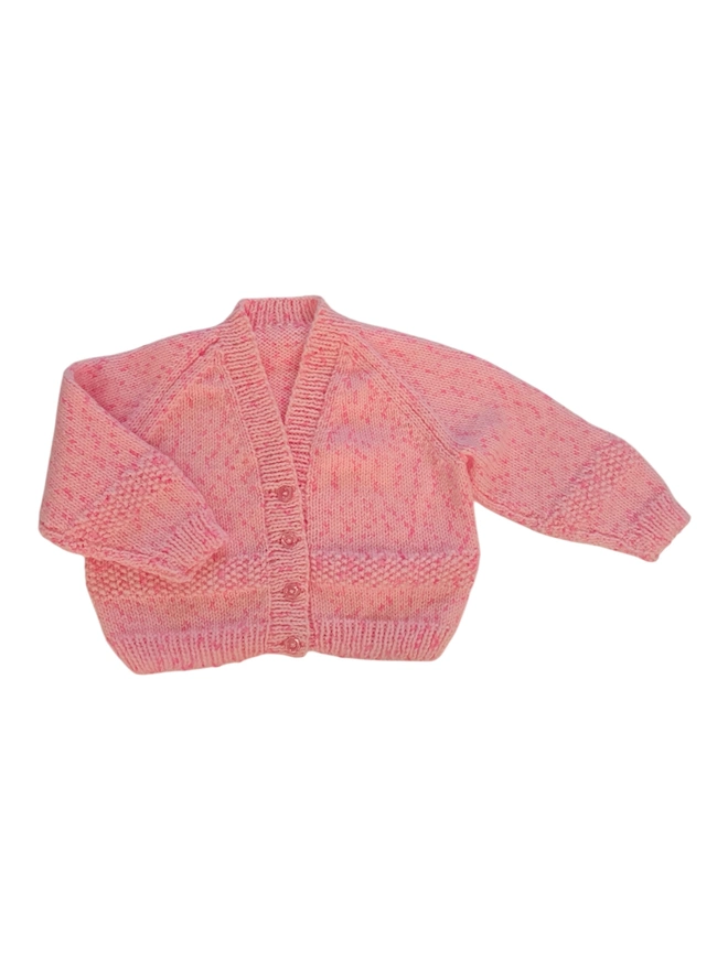 blank knitted cardigan on white backdrop