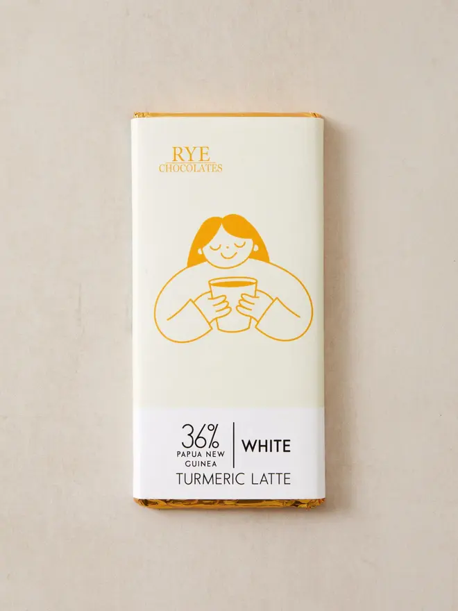 Turmeric Latte White Chocolate Bar - 36% Papua New Guinea