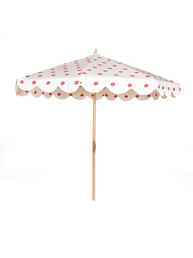 red lip print 'Kiss' Octagonal Garden Parasol