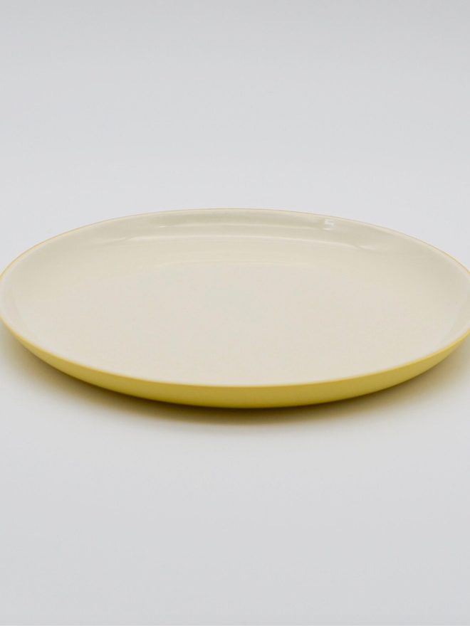 Small Plate. A yellow small plate.
