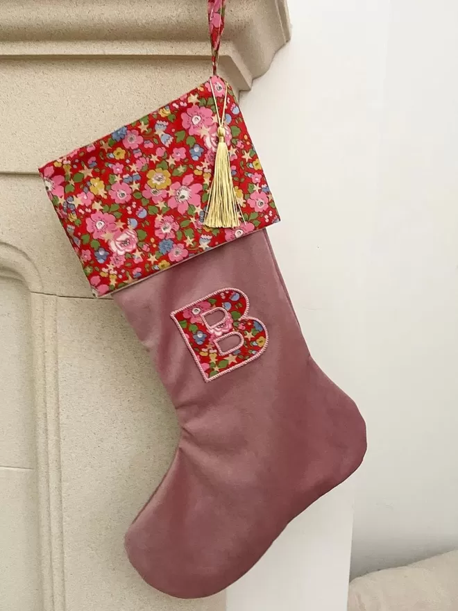 Liberty Blush Christmas Stocking