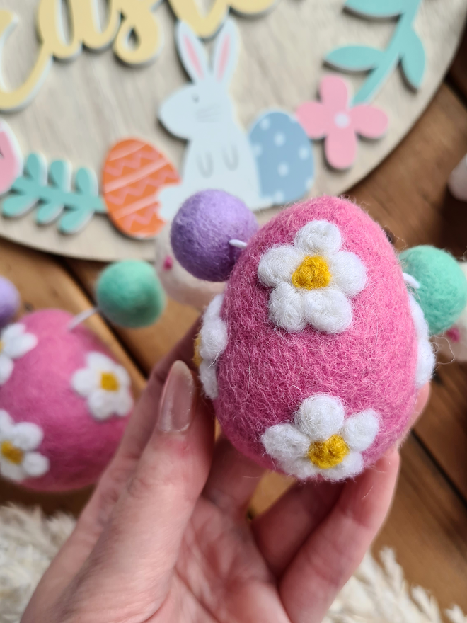 Spring Easter Felt Eggs