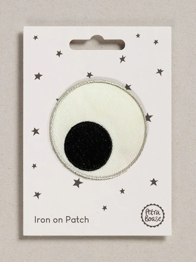 Large googly eye iton on patch
