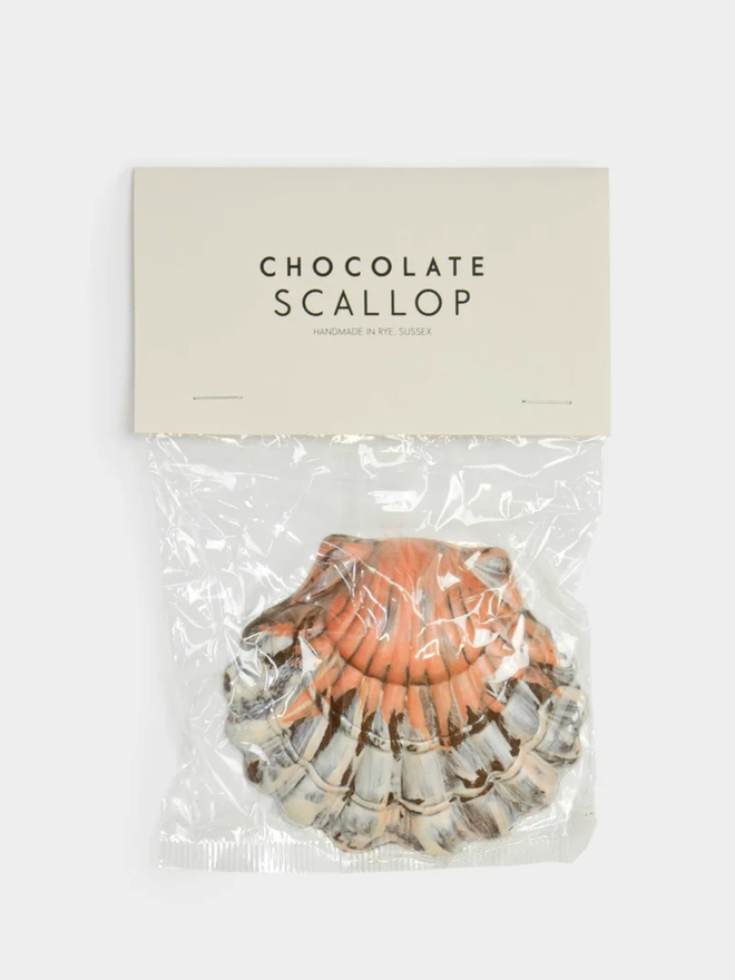 Chocolate scallop shell