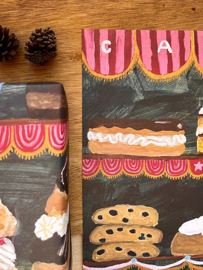 Cake wrapping paper