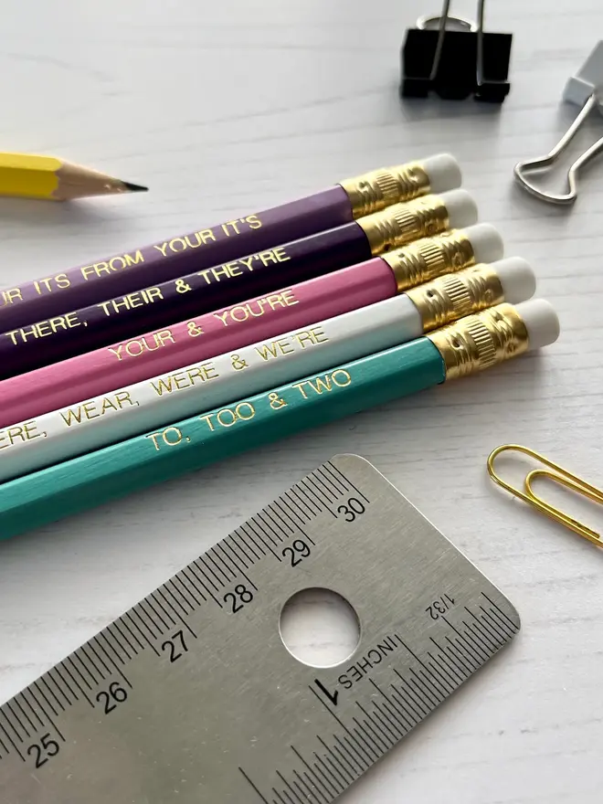 Grammar Pencils For Language Lovers (Set Of 5)