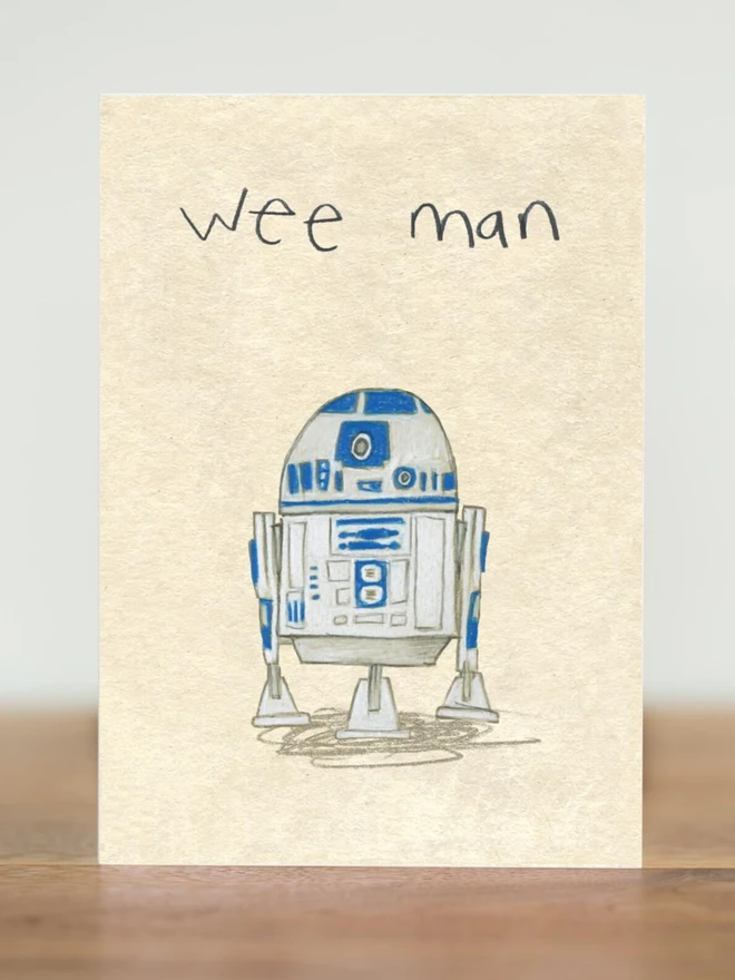 r2d2 star wars birthday card