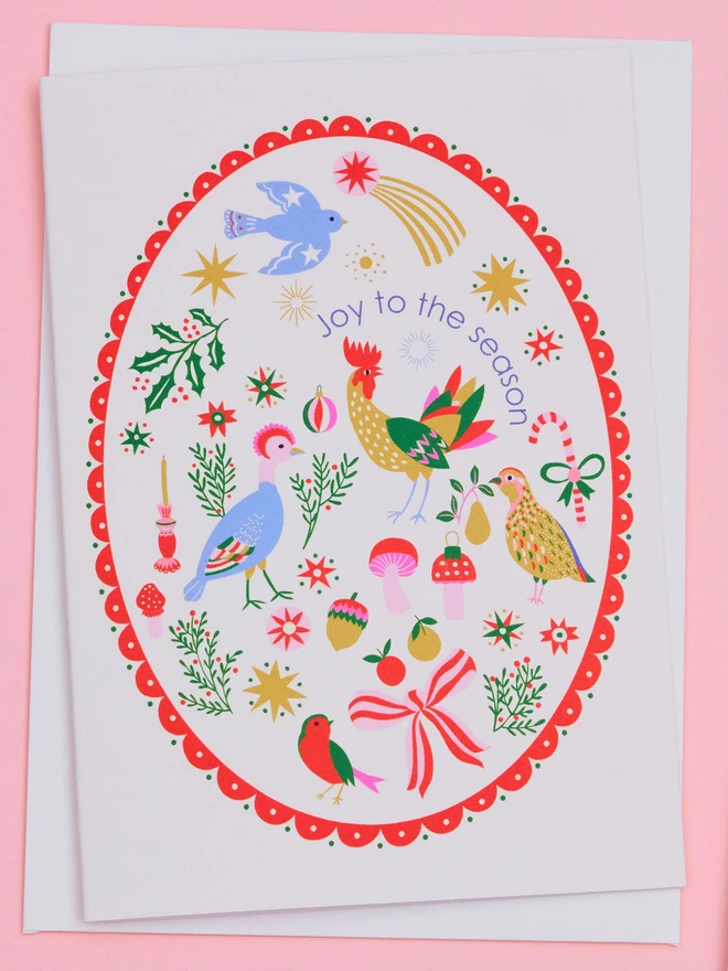 Joy To The Season Pack of 6 Cards