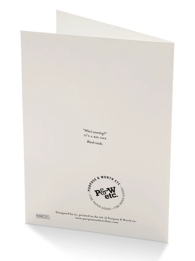 Milestone Birthday Big Candle Birthday Card
