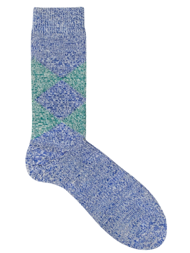 blue green argyle socks alpaca