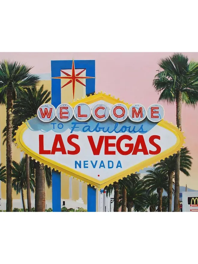 Pink Vegas Fine Art Print