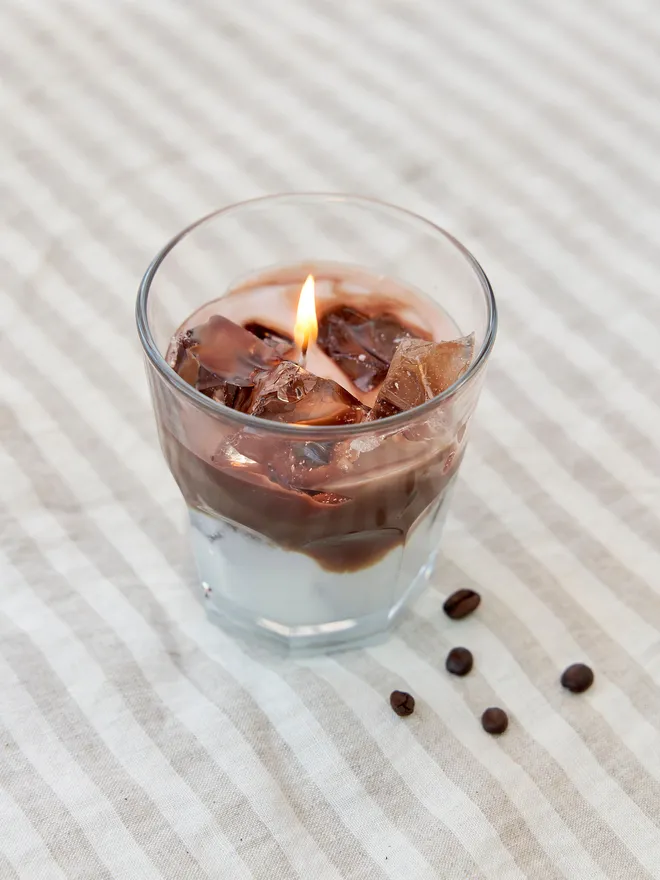 Iced coffee candles