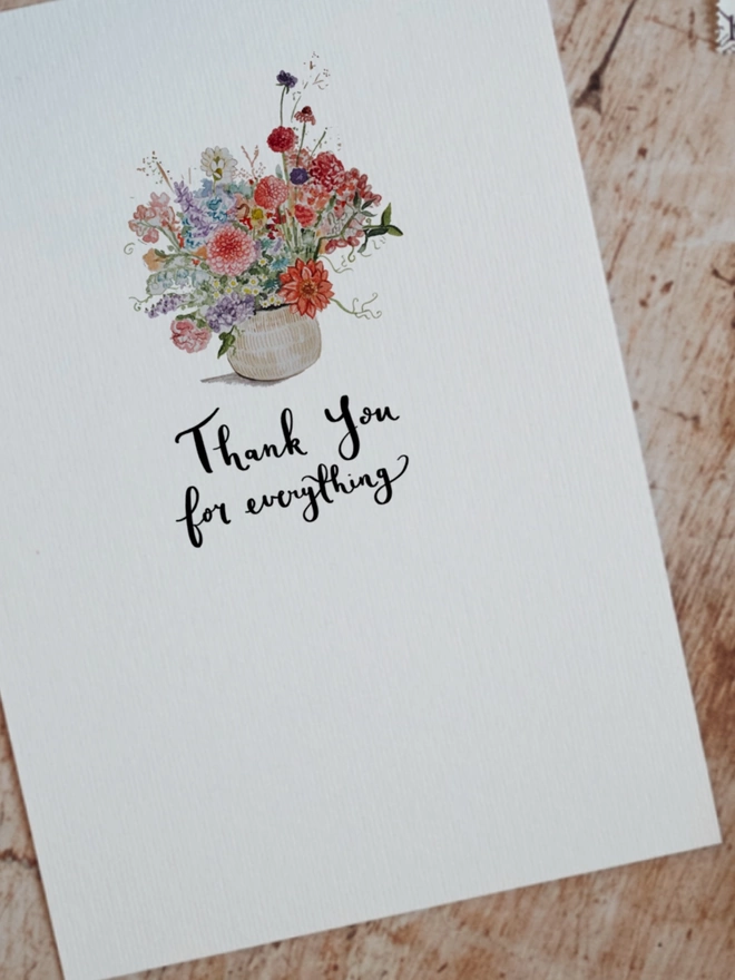 Bonnie Bouquet - Thank you for Everything Card 