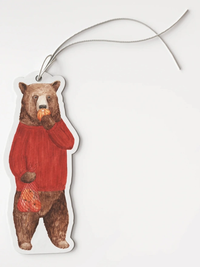 Orange Bear Air Freshener