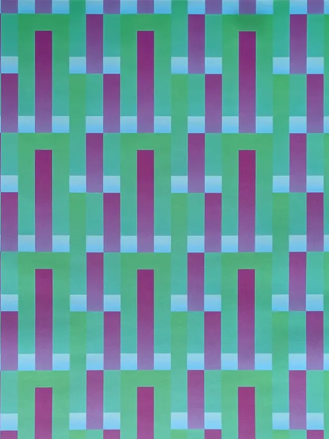 Geometric Pattern Wrapping Paper, close up. 