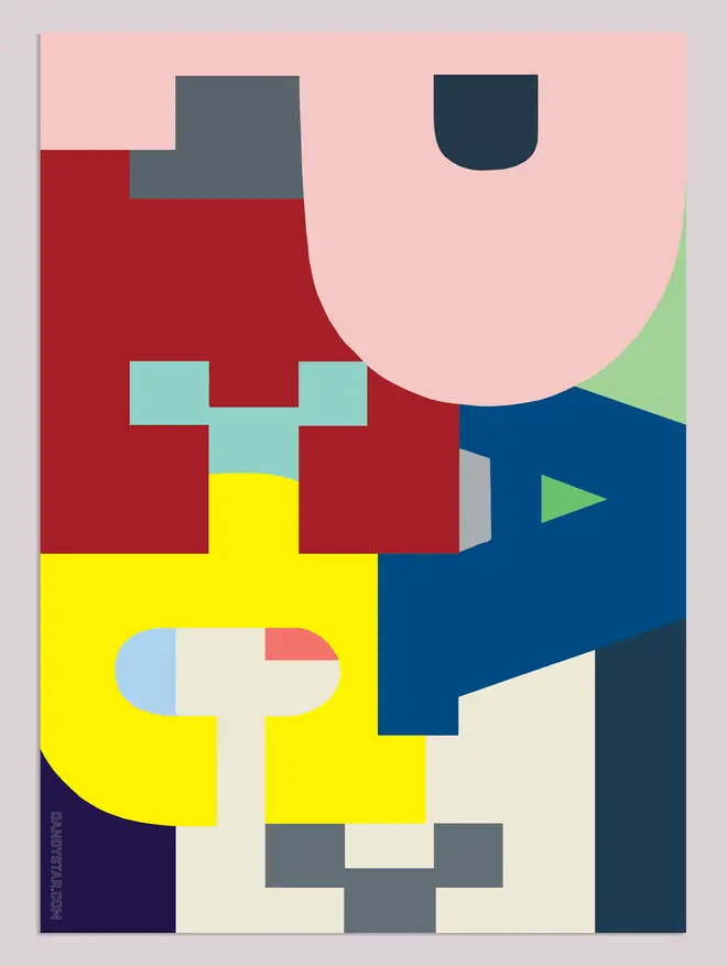 Colour block Peace wrapping paper