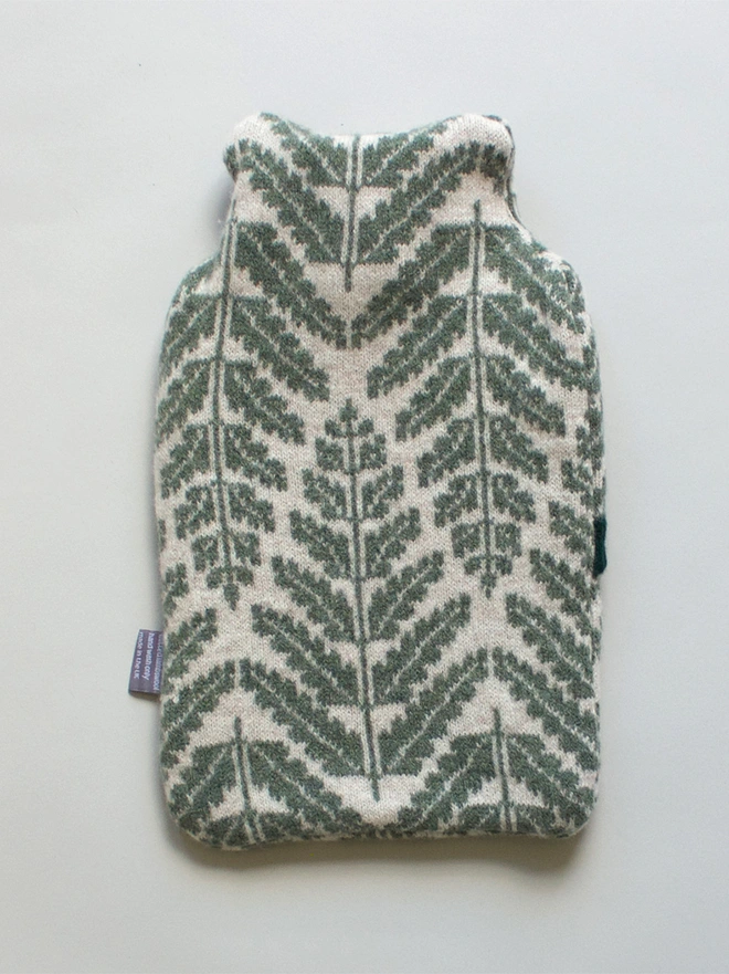 Fern Hot Water Bottle Front