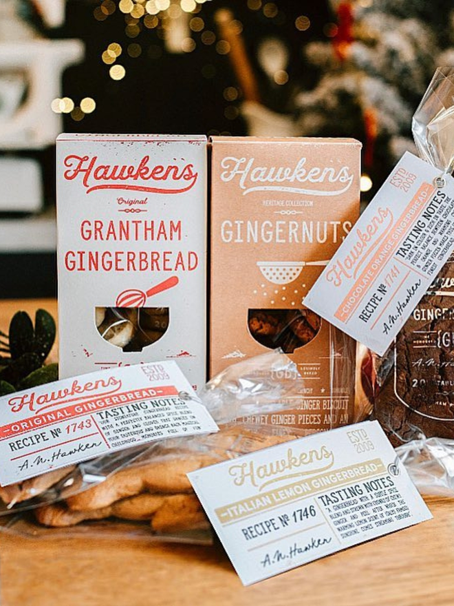 artisan gingerbread selection in packaging