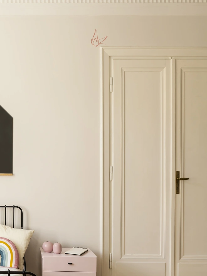 picture of pink butterfly wall sticker, home decor