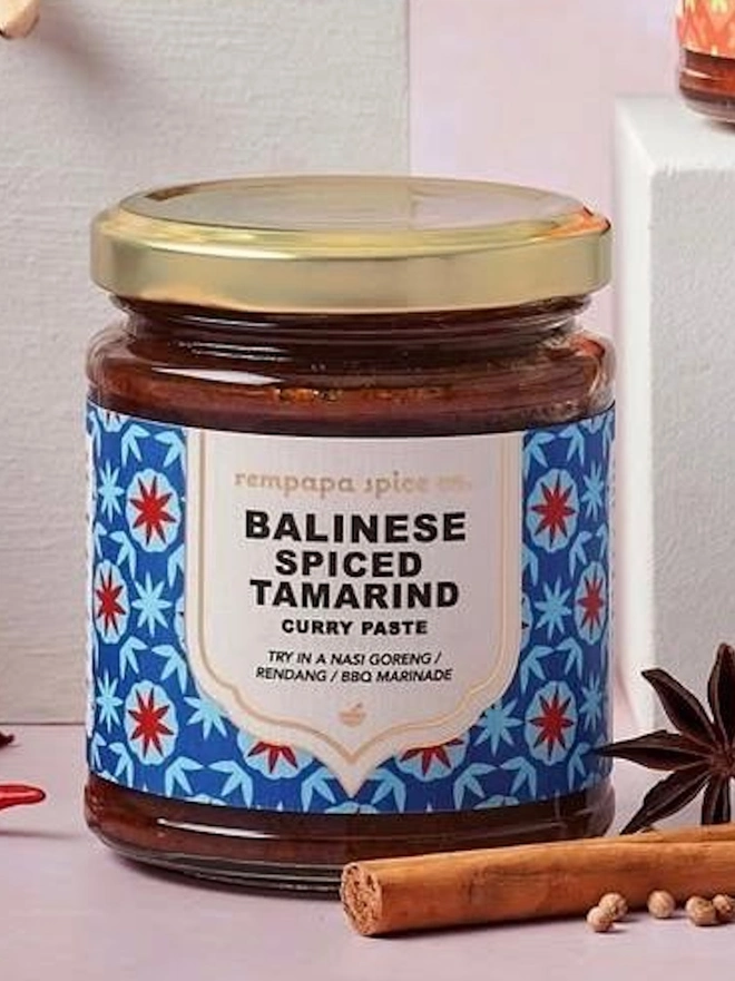 jar of balinese spiced tamarind curry paste
