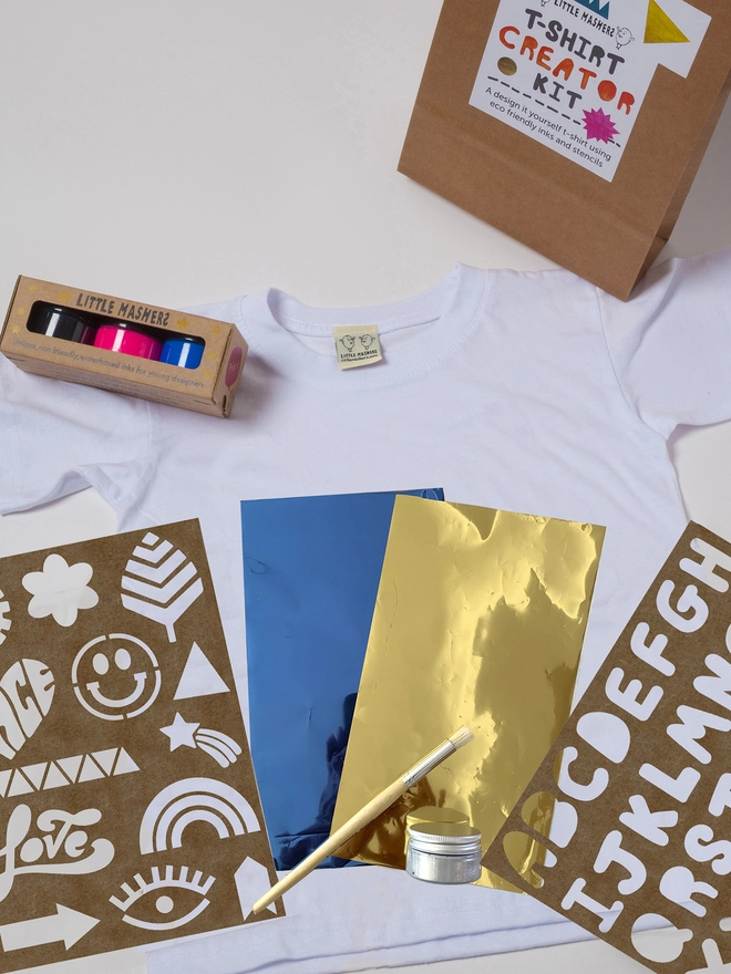 Design your own festival t-shirts with inks and stencils