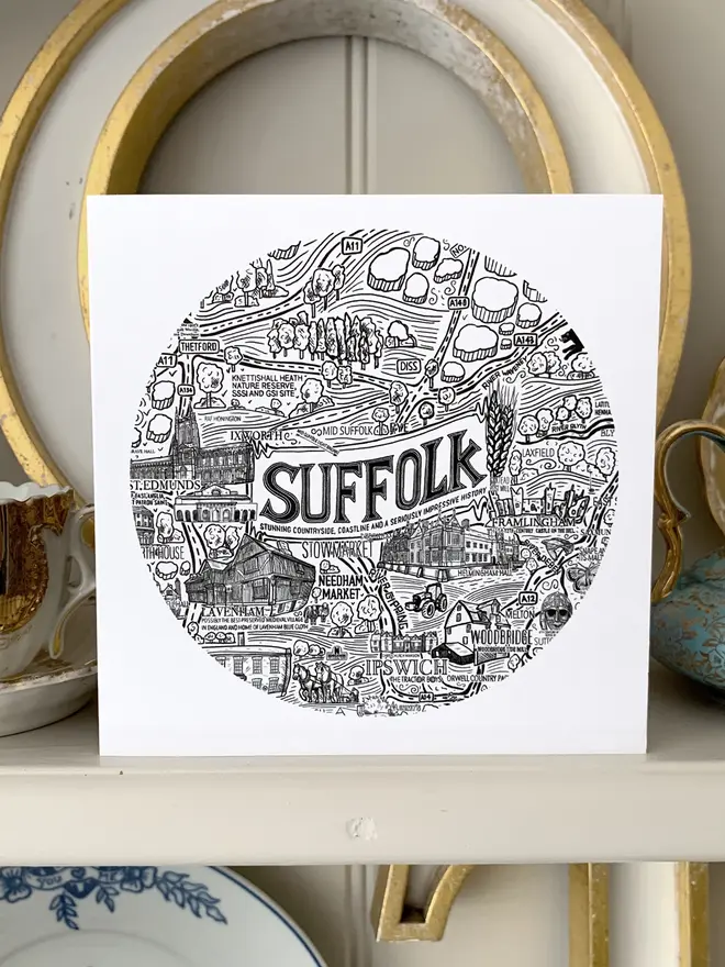 Suffolk greetings card