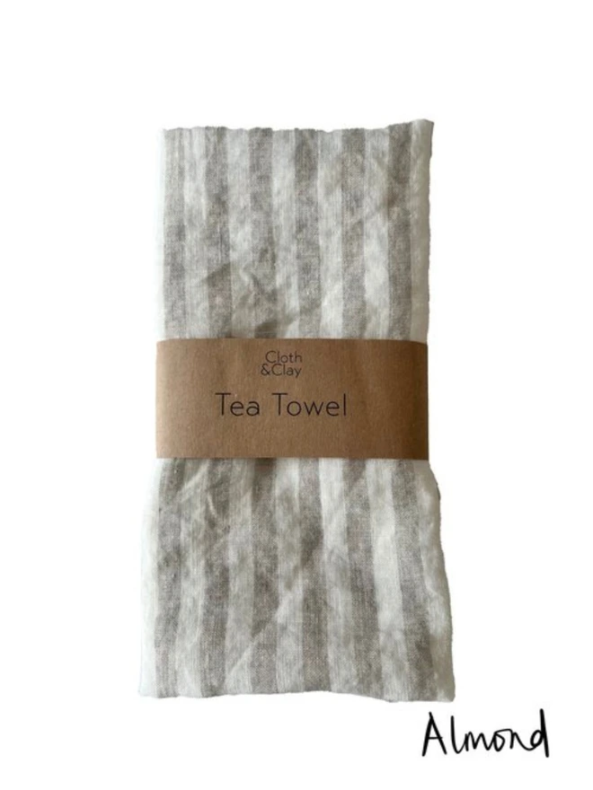 Striped Linen Tea Towel