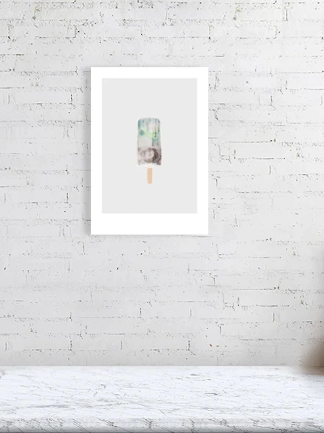 Five Pound Note Ice Lolly Giclée Print