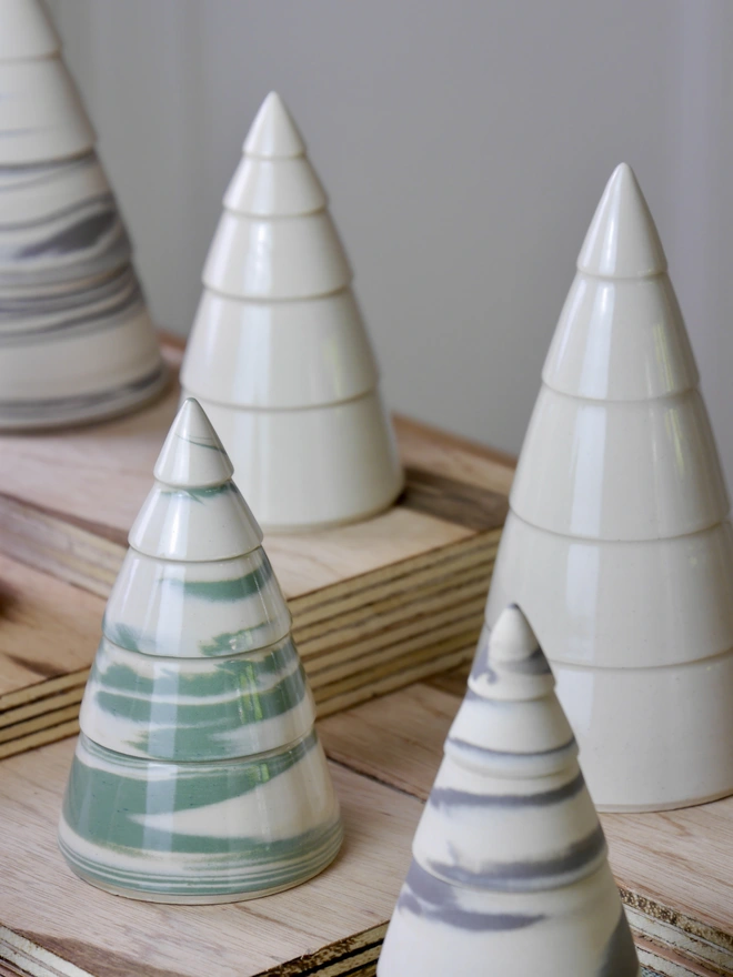 Handmade ceramic christmas tree decoration