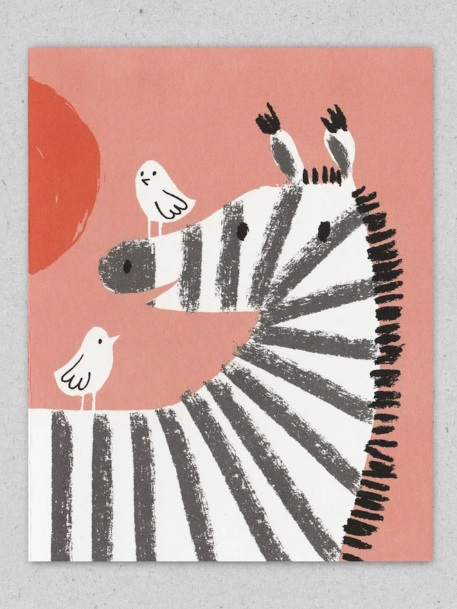 Zebra Mum Card