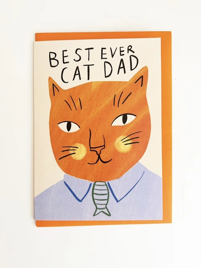 'Best Cat Dad Ever' Father's Day Card