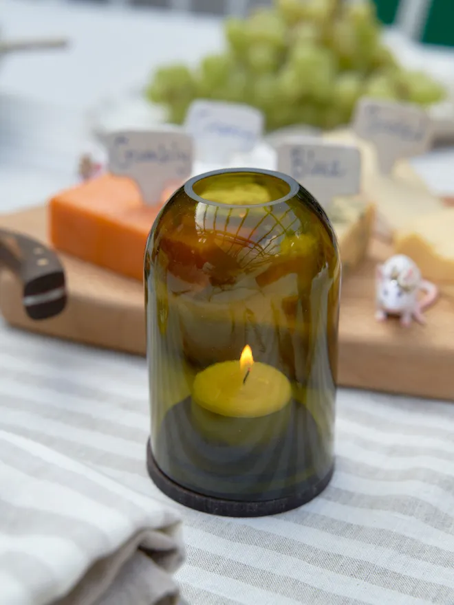 Dome tea light candle holder