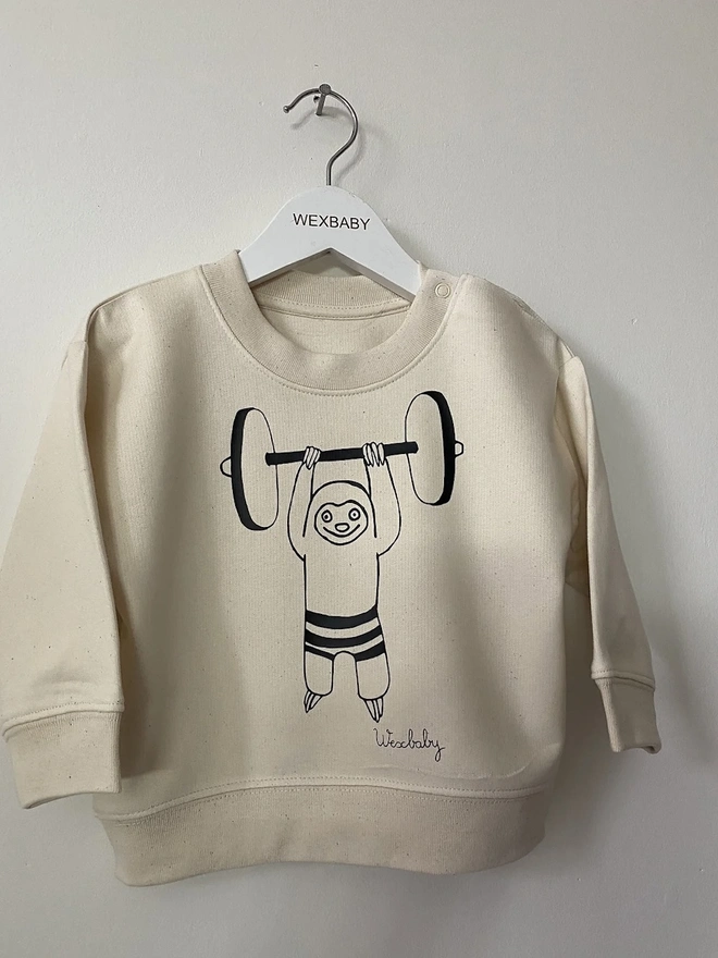 Sloth Organic Kids Sweatshirt