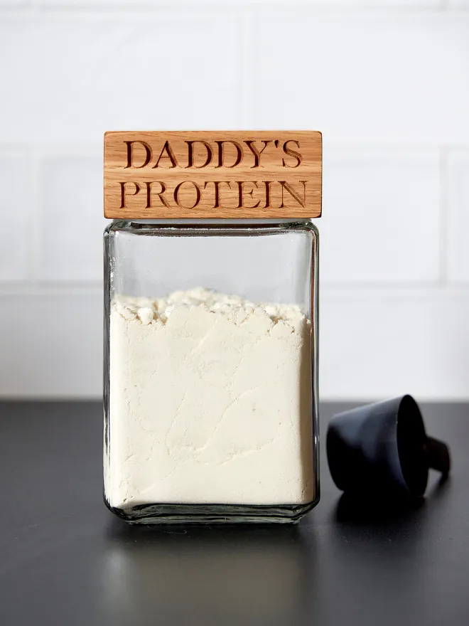 Daddy's protein jar 