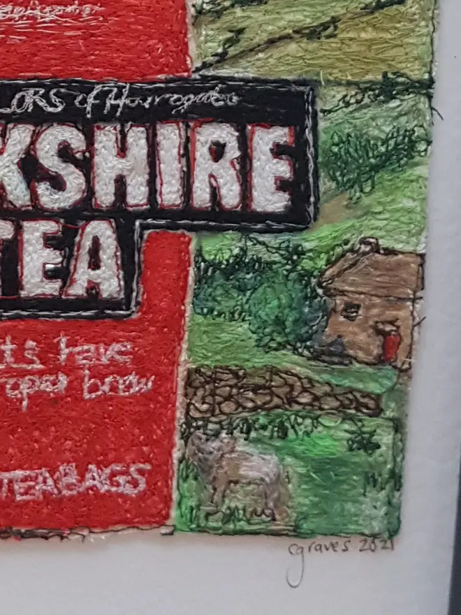 Food Illustration Free Embroidery Wall Art