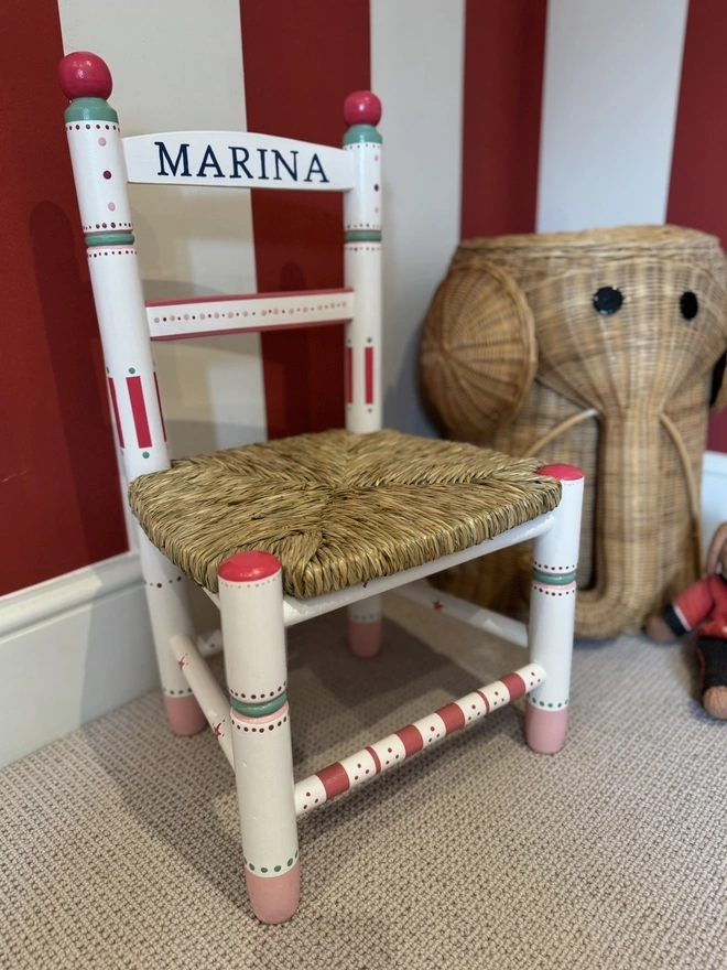 Fun and bright chairs for children. 