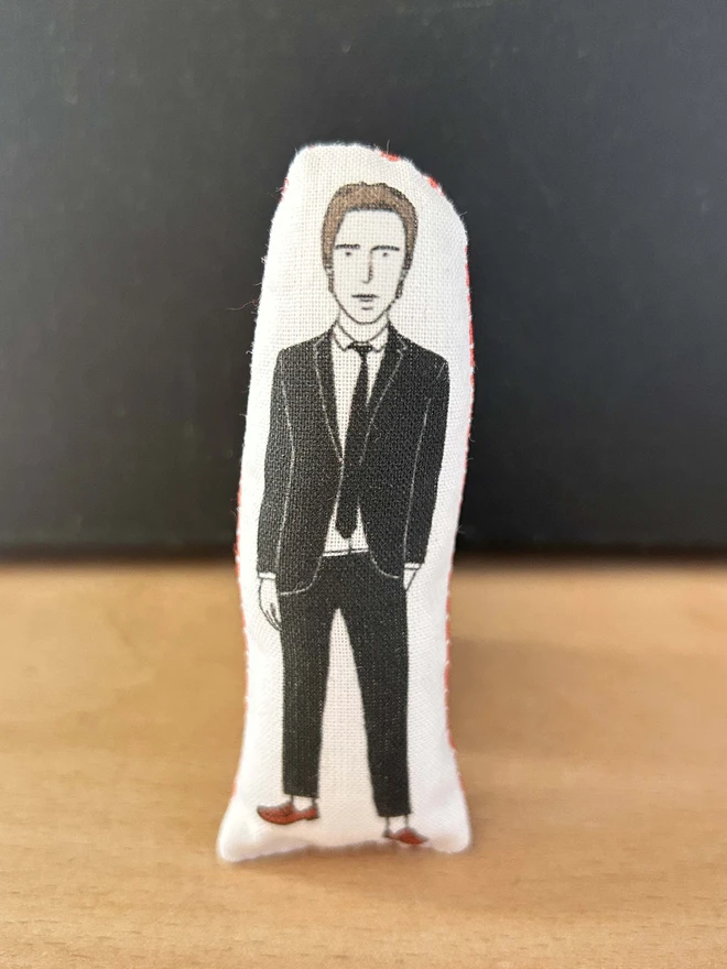  Mini fabric doll featuring illustration of Paul Weller .