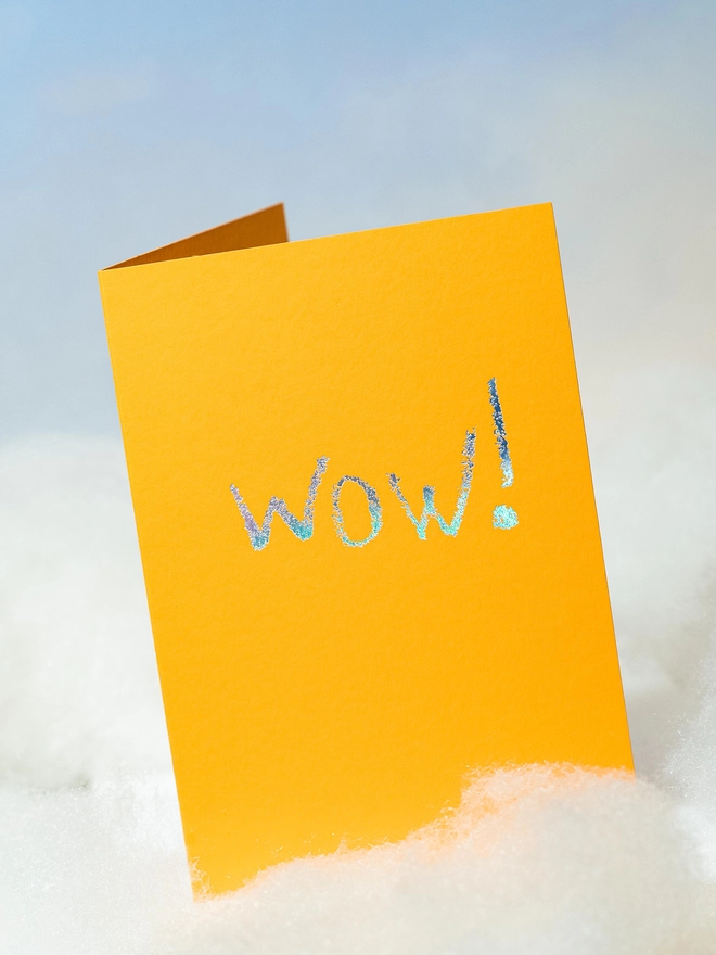 Wow! - Hand Foiled Card