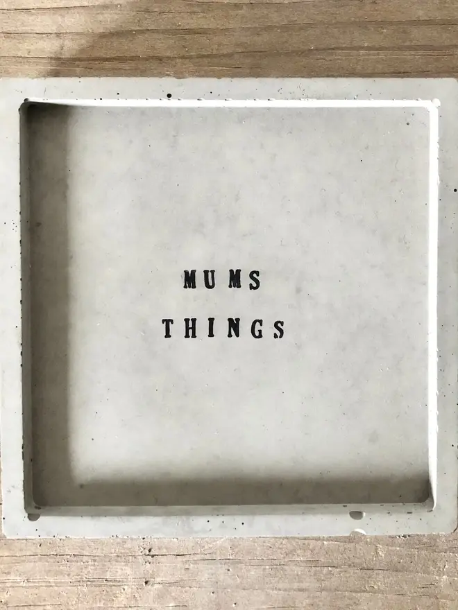 Handmade Concrete Personalised Storage Dish