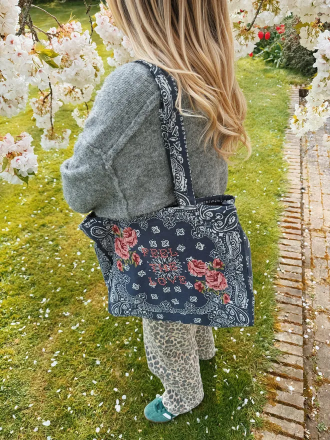 'Feel The Love' Bandana Tote Bag