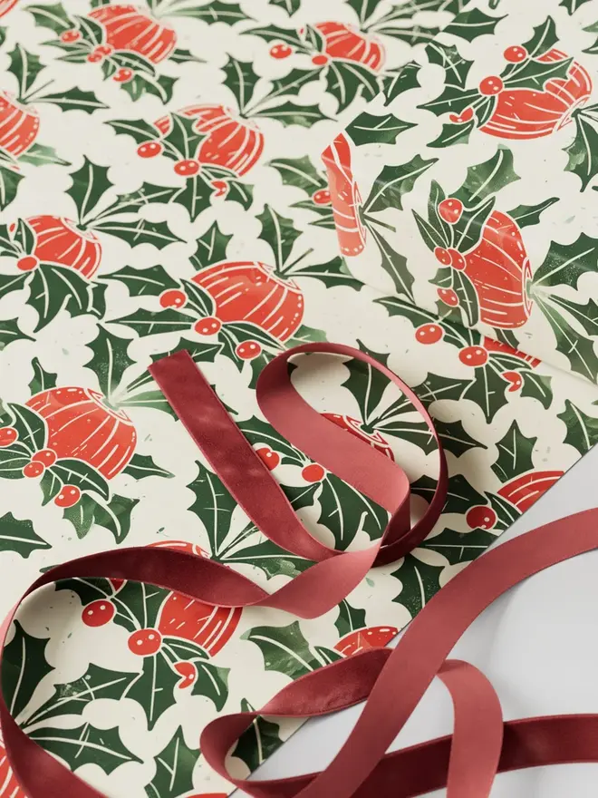 Christmas Pudding Wrapping Paper