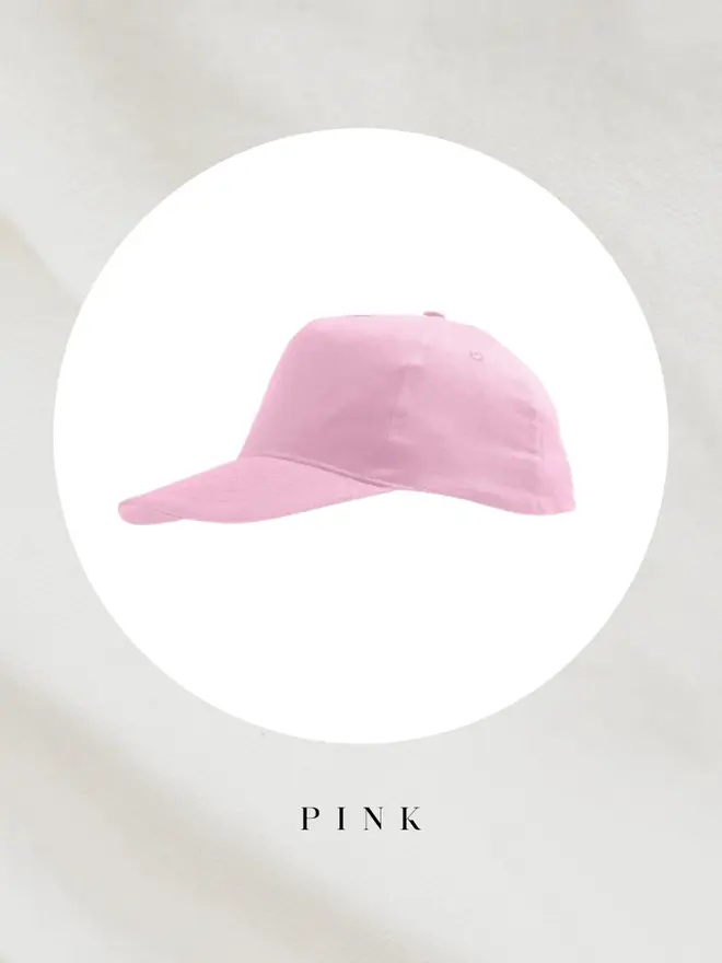 cap colour example pink