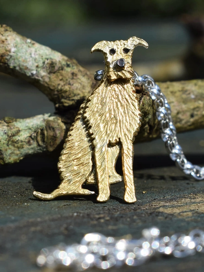 Lurcher Dog Necklace