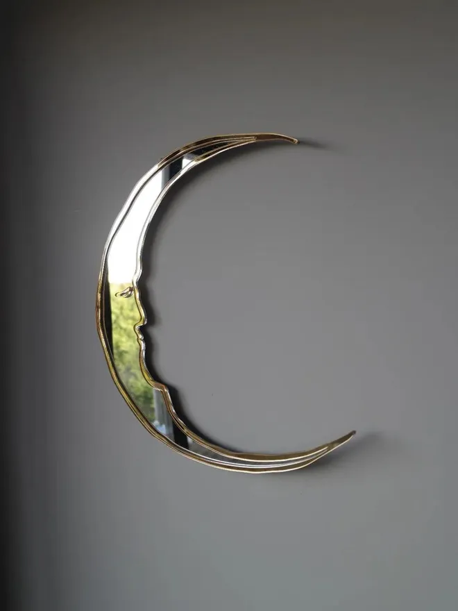 Wall Mirror Crescent Moon