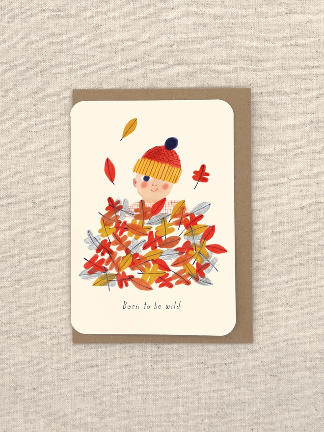 Born to be Wild Greetings Card Front