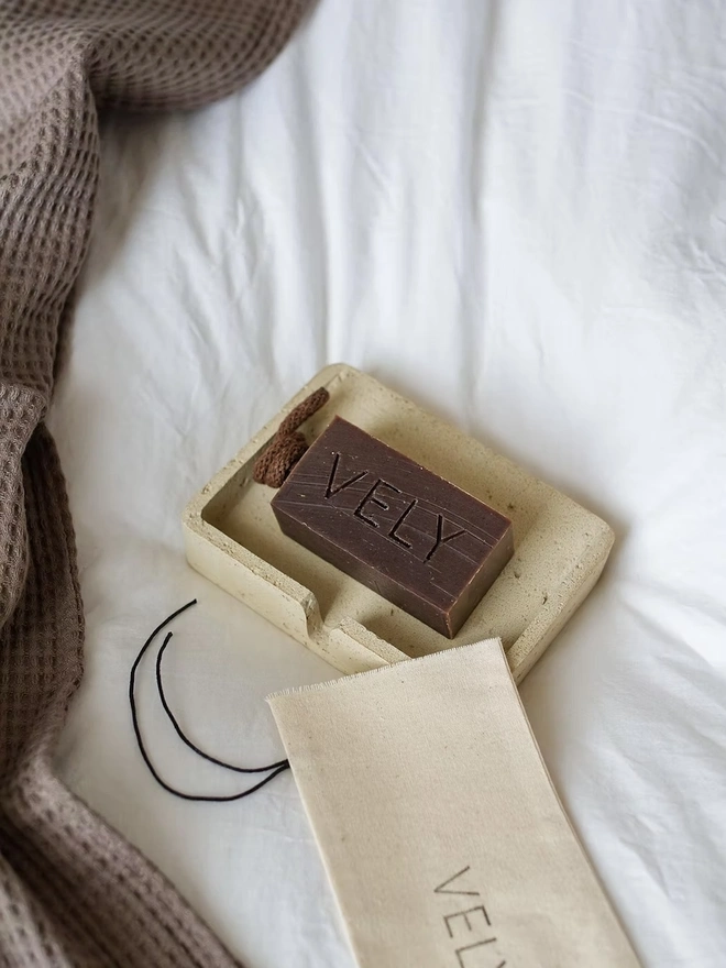 Soap On A Rope "COCO" With Coffee And Raw Cacao