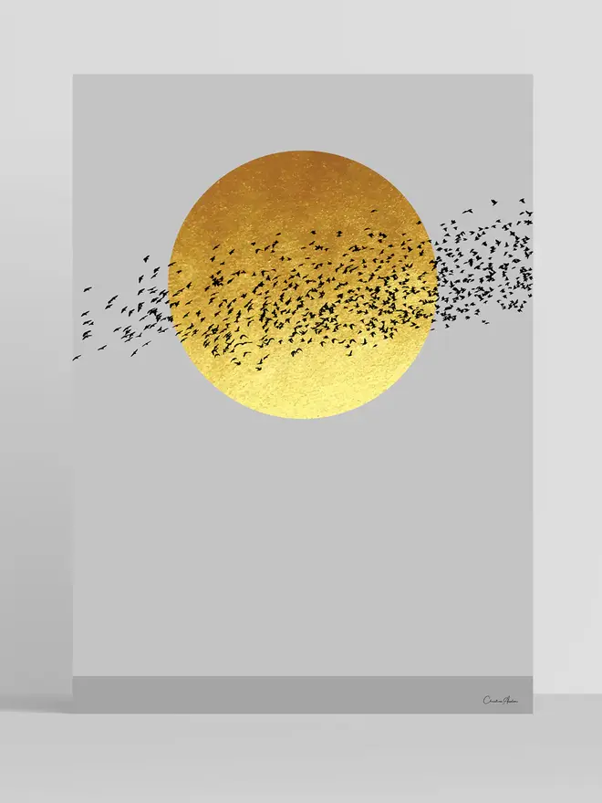 Golden Flock Giclée Print 